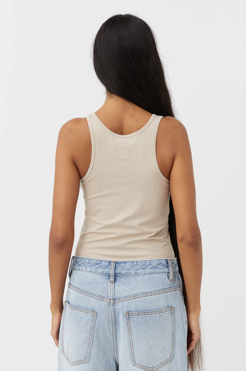 MILES MONOGRAM TANK STONE