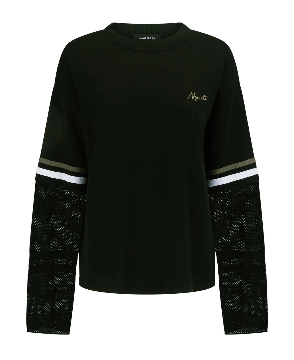 ORGANIC MESH JERSEY BLACK