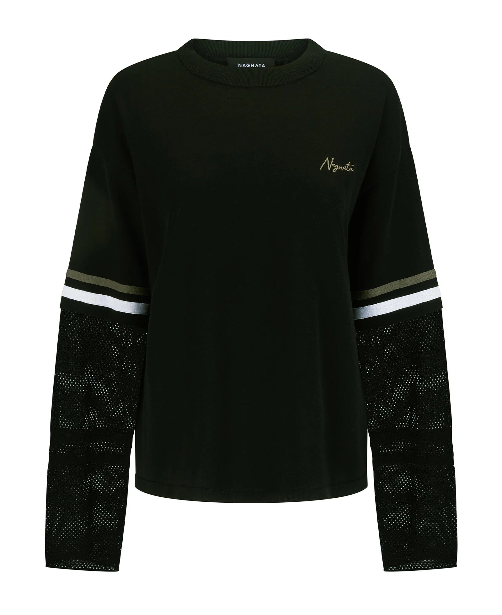 ORGANIC MESH JERSEY BLACK