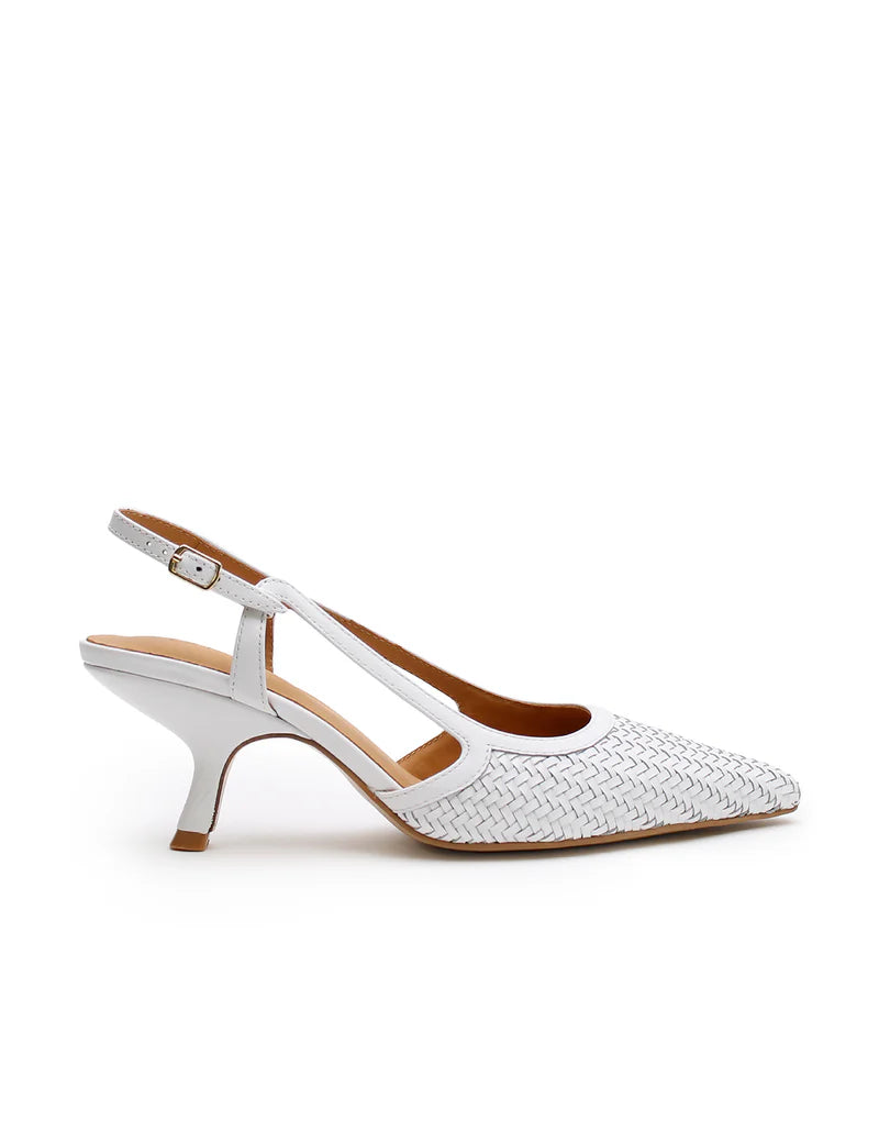 WOVEN SLING BACK 9424 SNOW
