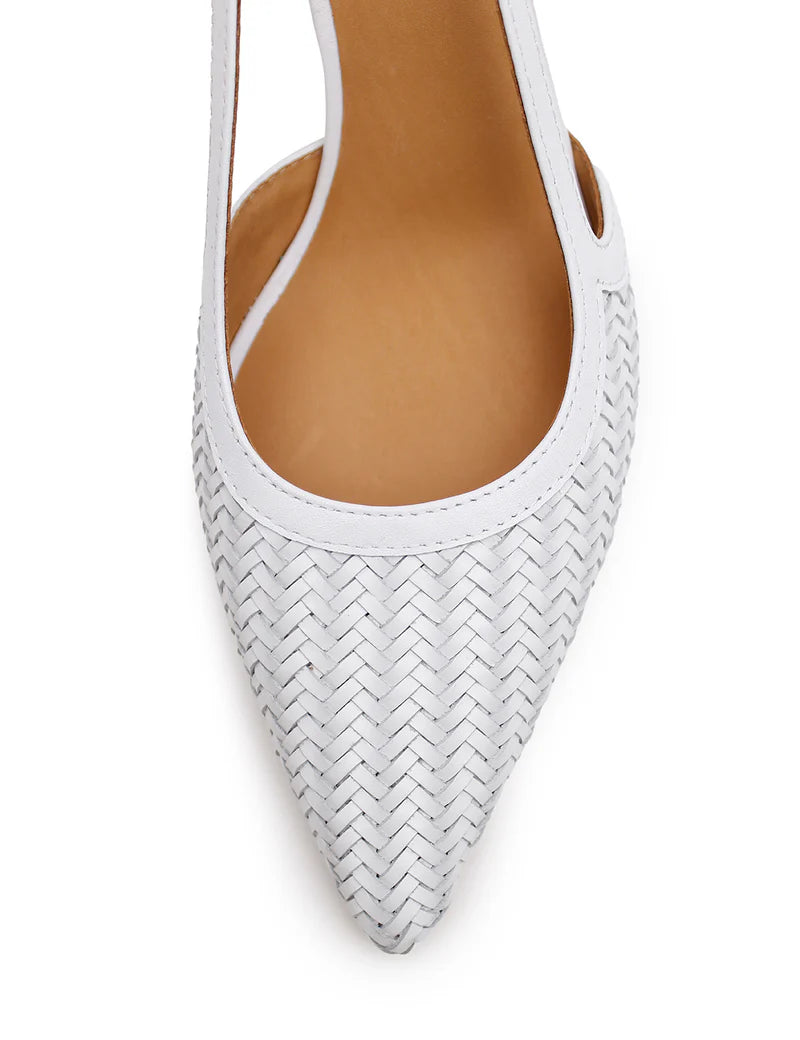 WOVEN SLING BACK 9424 SNOW
