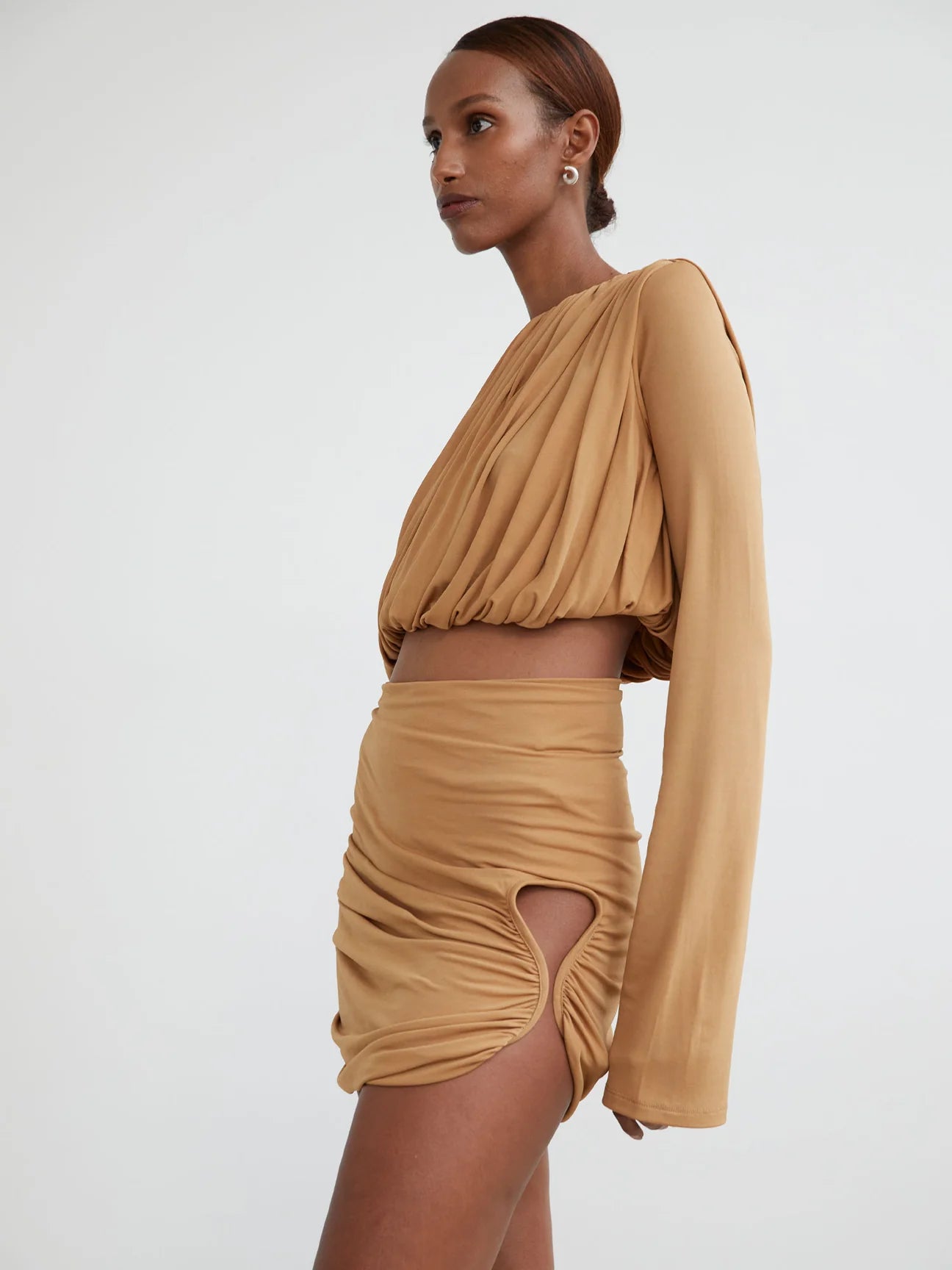 08 VAL MINI SKIRT ALMOND