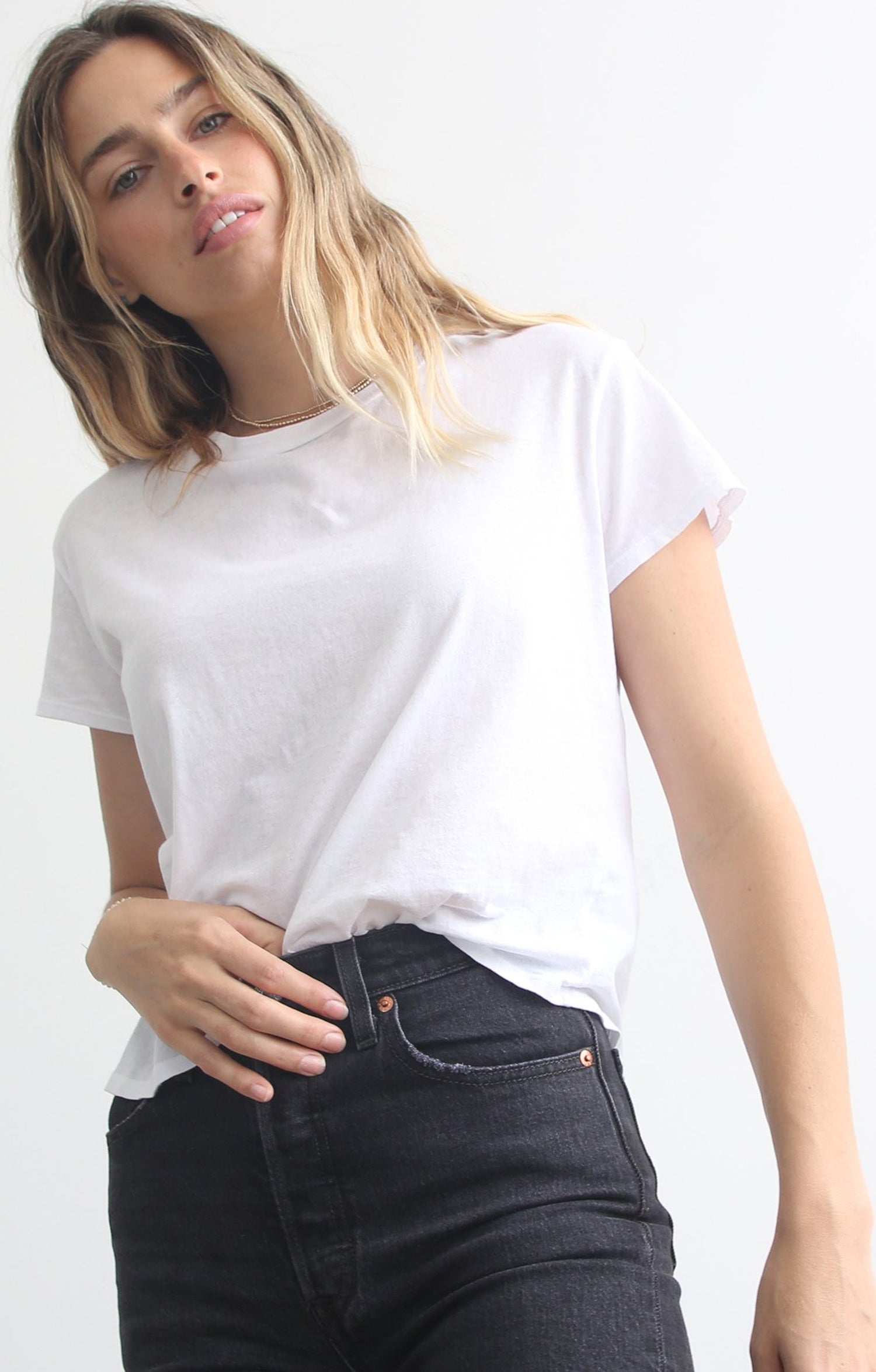 HARLEY BOXY CREW WHITE