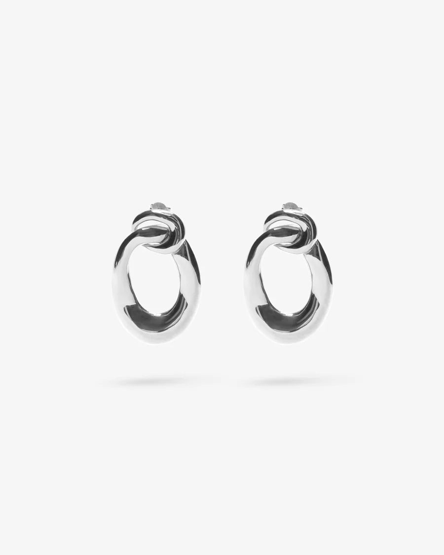 VOYAGE DOORKNOCKER EARRINGS SILVER